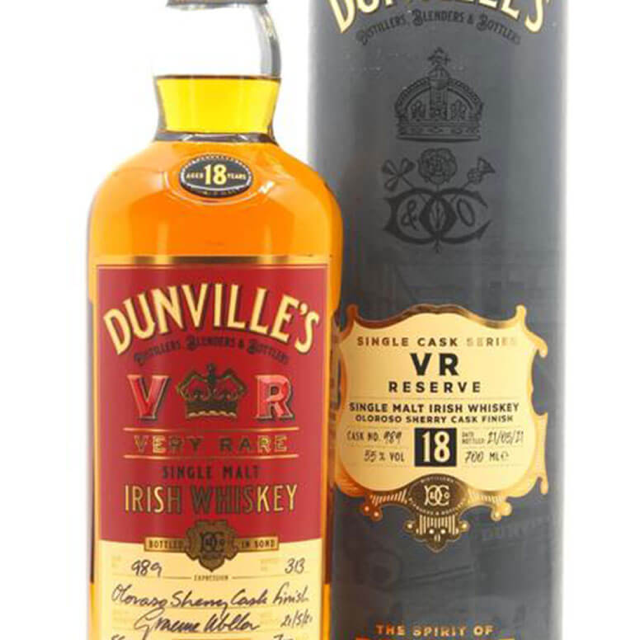 Dunville's 18 Year Old Single Malt Single Cask #989