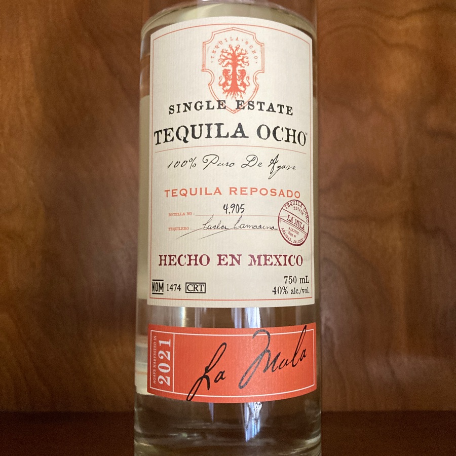 Tequila Ocho Reposado La Mula 2021