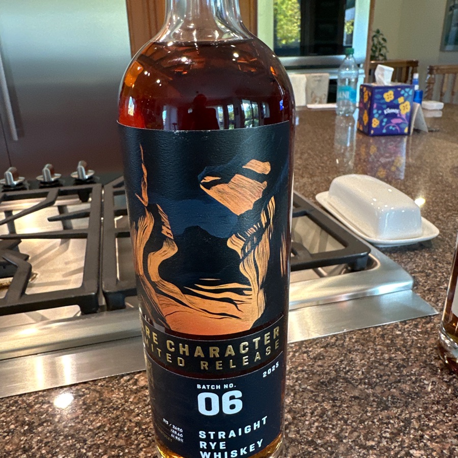 Rare Character Limited Release Straight Rye Whiskey 2025 Batch 06
