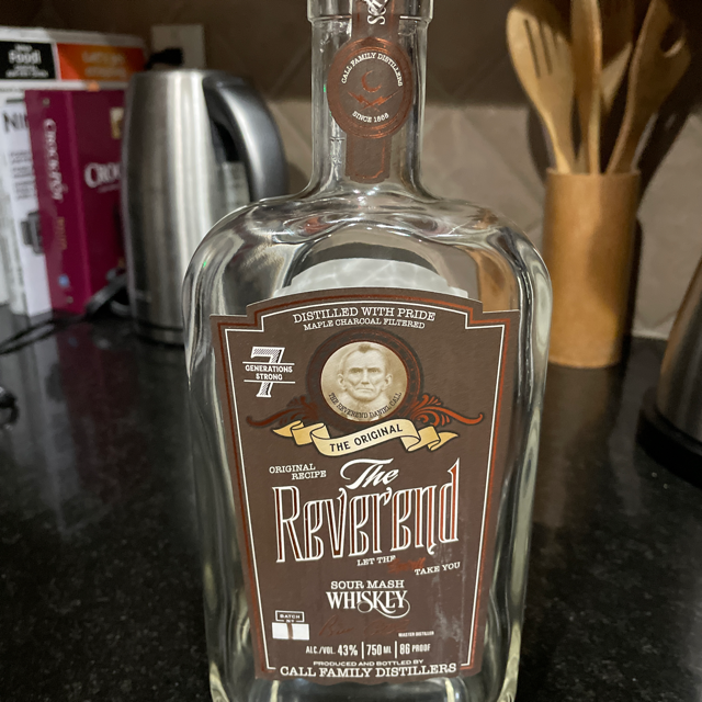 The Reverend Sour Mash Whiskey (86 Proof)