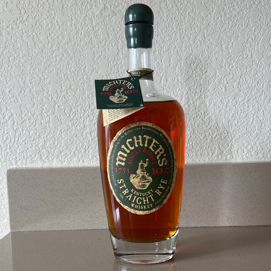 Mitcher's  10 Year Single Barrel Straight Rye