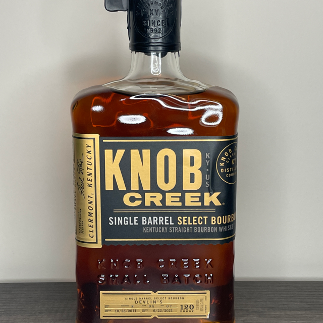 Knob Creek Single Barrel Select Bourbon (Devlin's, 6/22/2021)