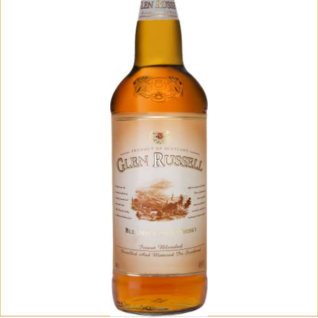 Glen russell blended scotch whisky
