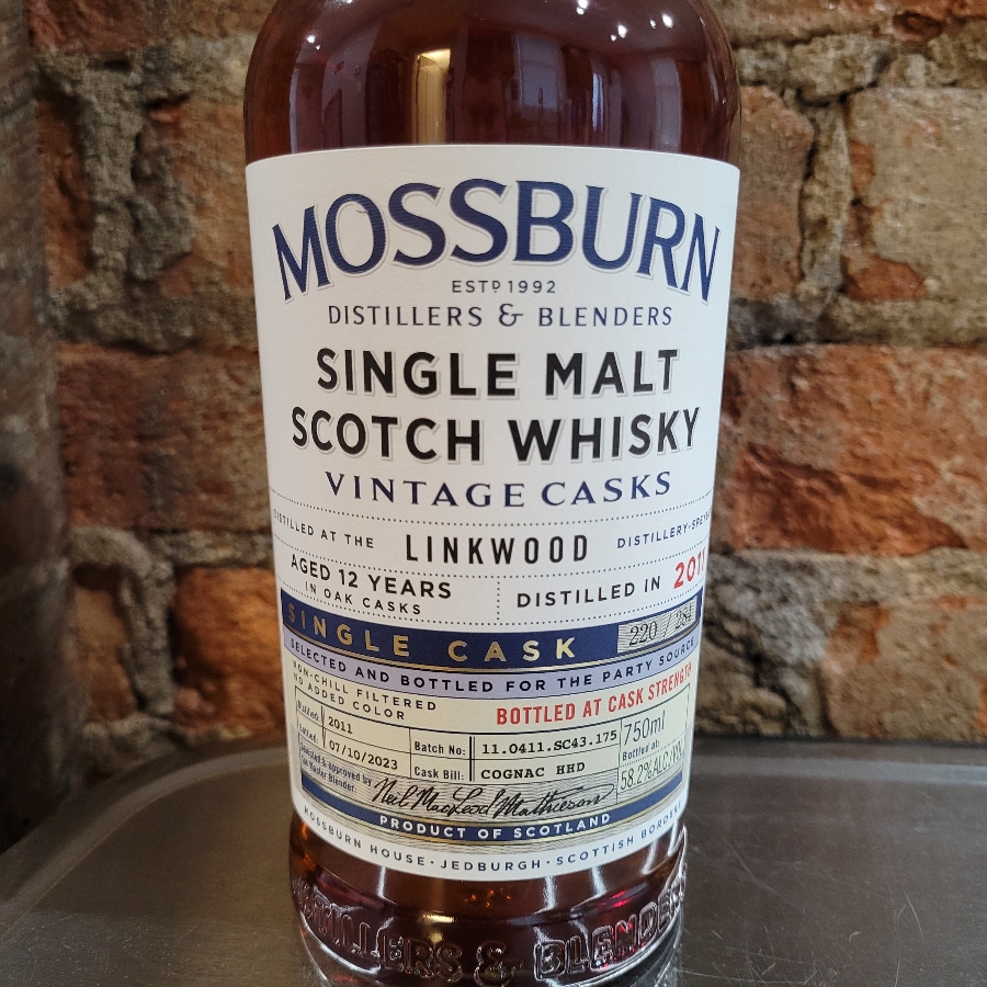 Mossburn Vintage Casks Linkwood 12 Year Cask Strength