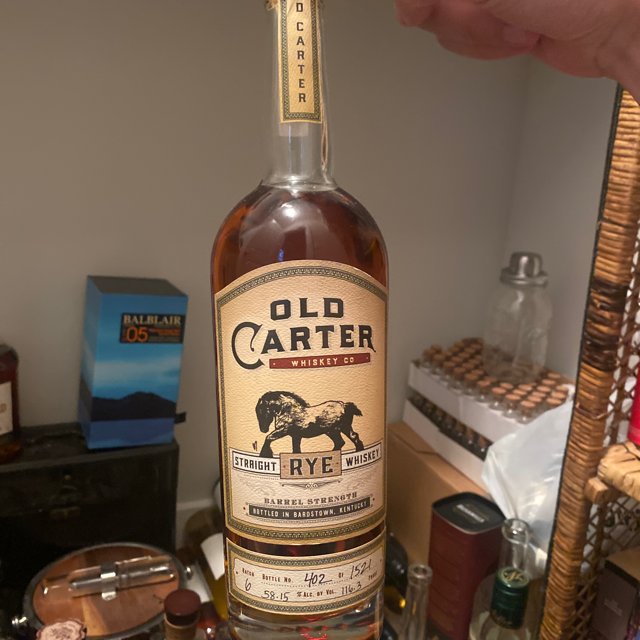 Old Carter Straight Rye Batch 6 (2020 Release)