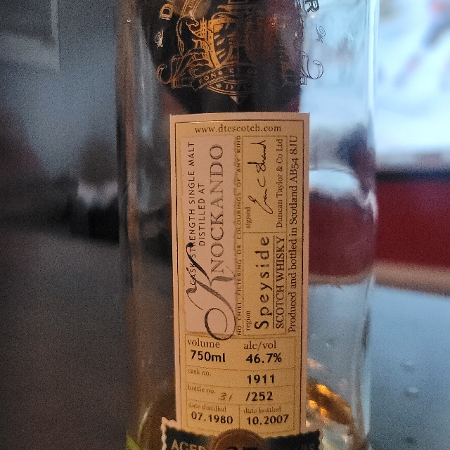 Knockando Cask Strength 27 Year