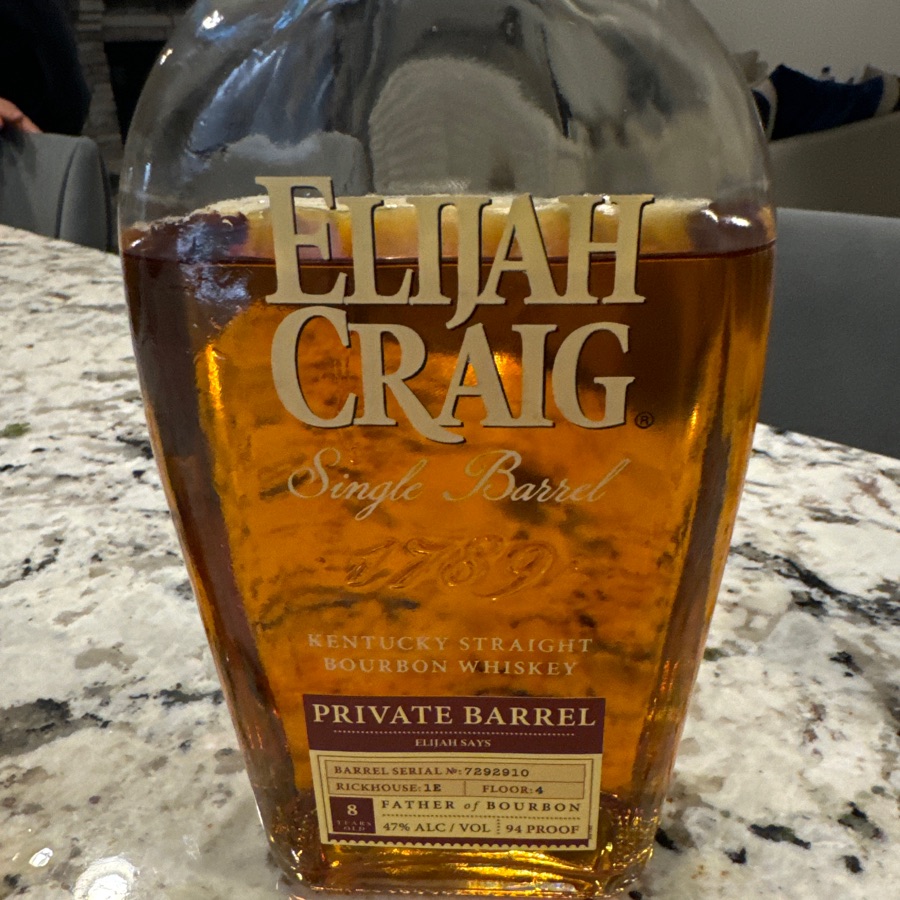 Elijah Craig Single Barrel Private Barrel "Elijah Says"