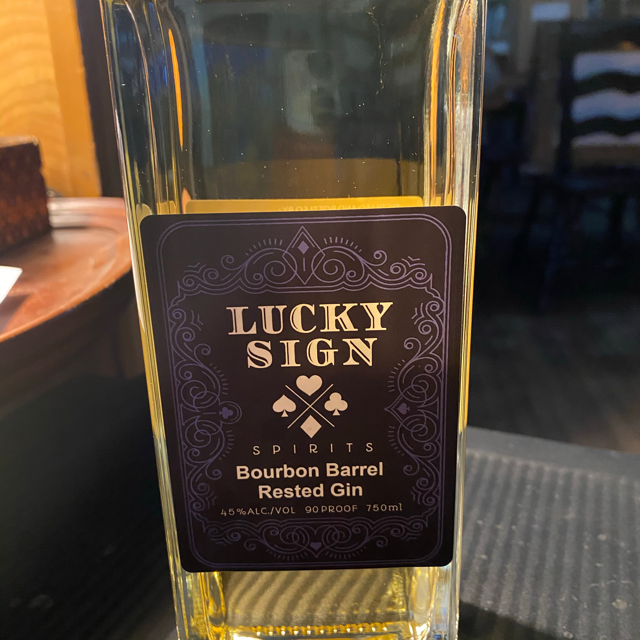 Lucky Sign Bourbon Barrel Rested Gin