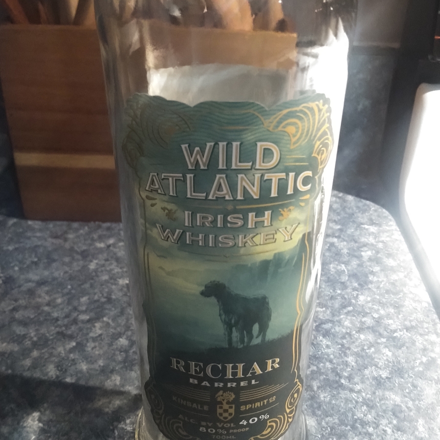 Wild Atlantic Irish Whiskey. Rechar Barrel