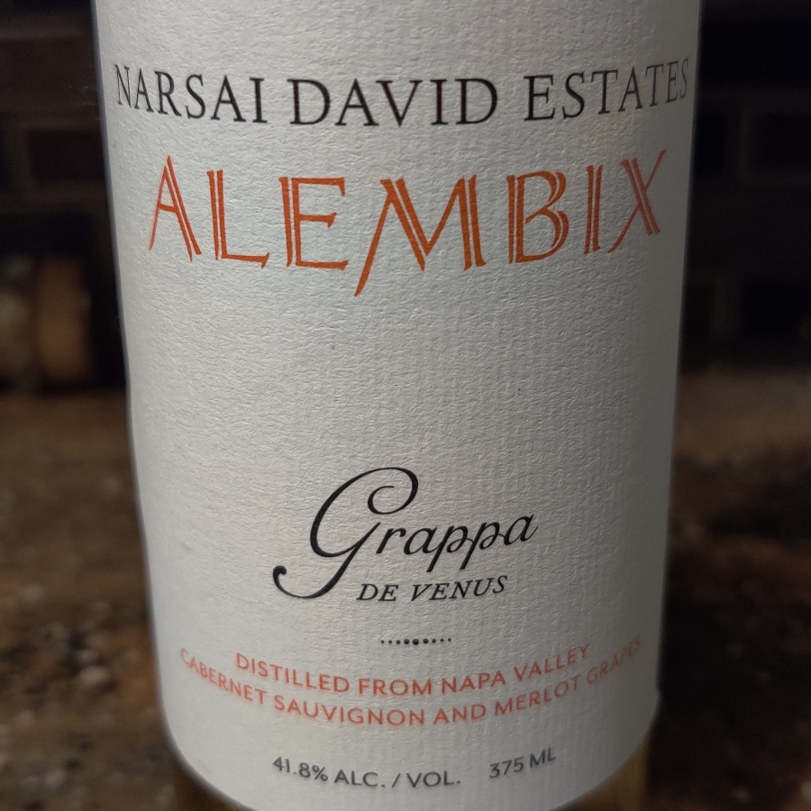 Narsai David Estates Alembix Grappa De Venus