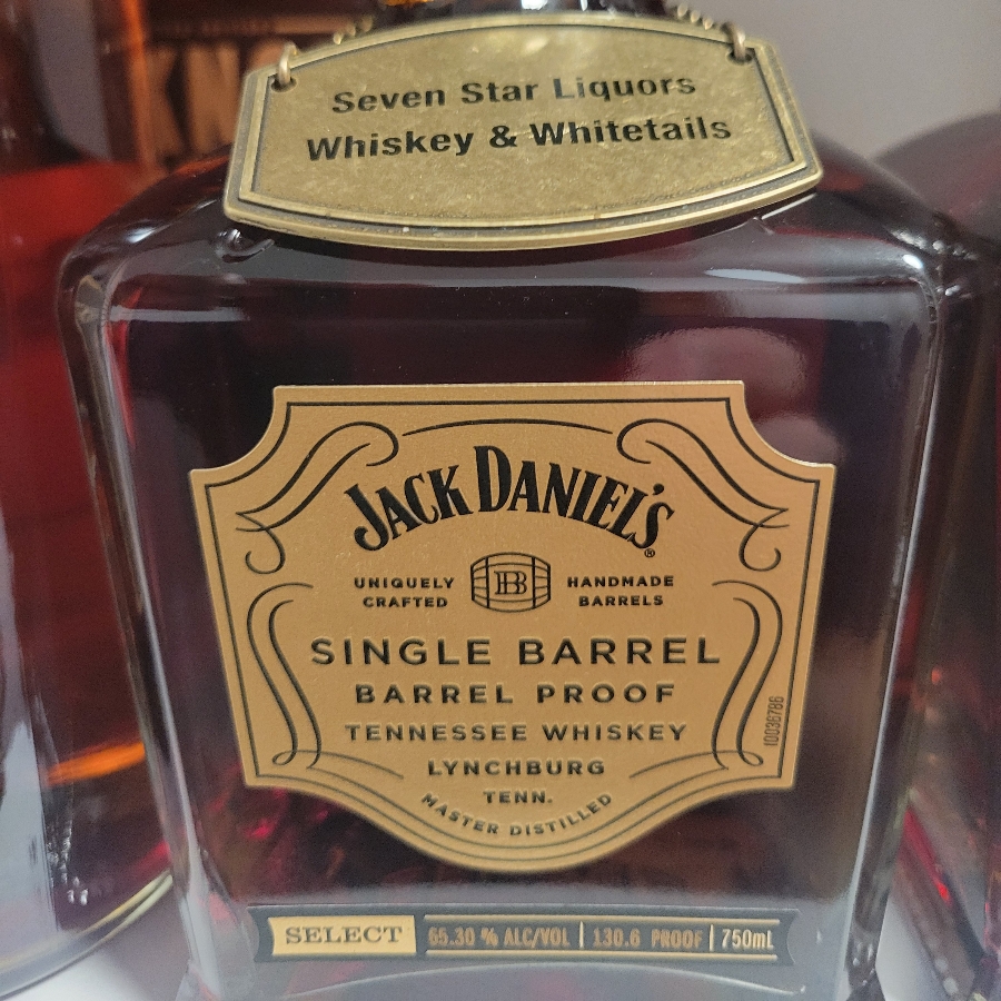 Jack Daniels Single Barrel Barrel Proof "Staves on a Plane: Seven Stars & Whiskey and Whitetails"