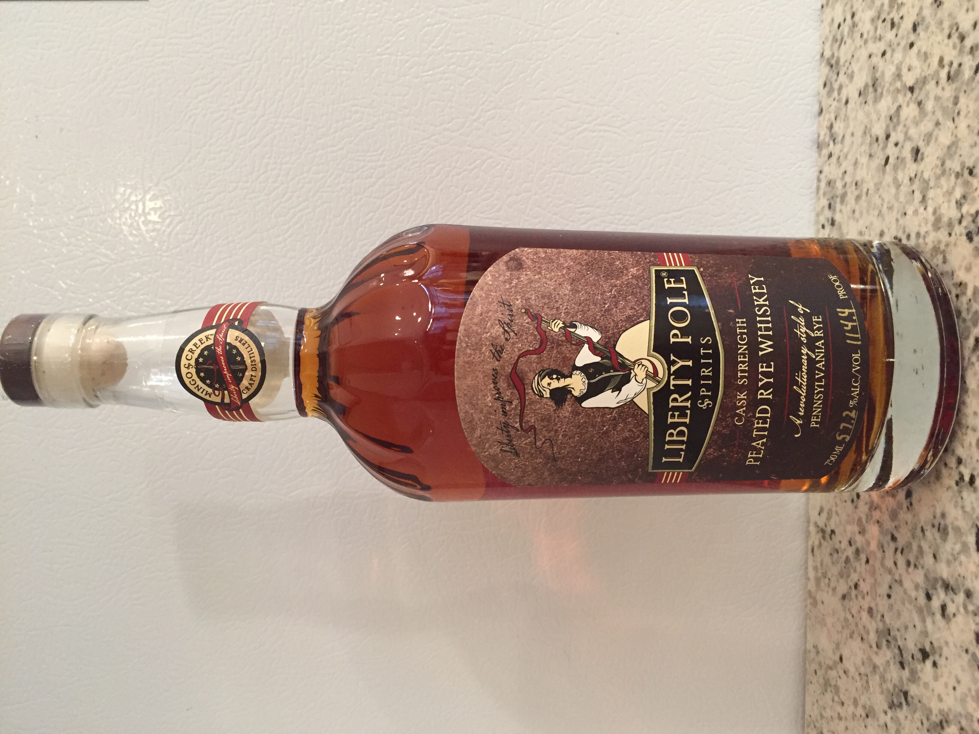 Liberty Pole Cask Strength Peated Rye Whiskey