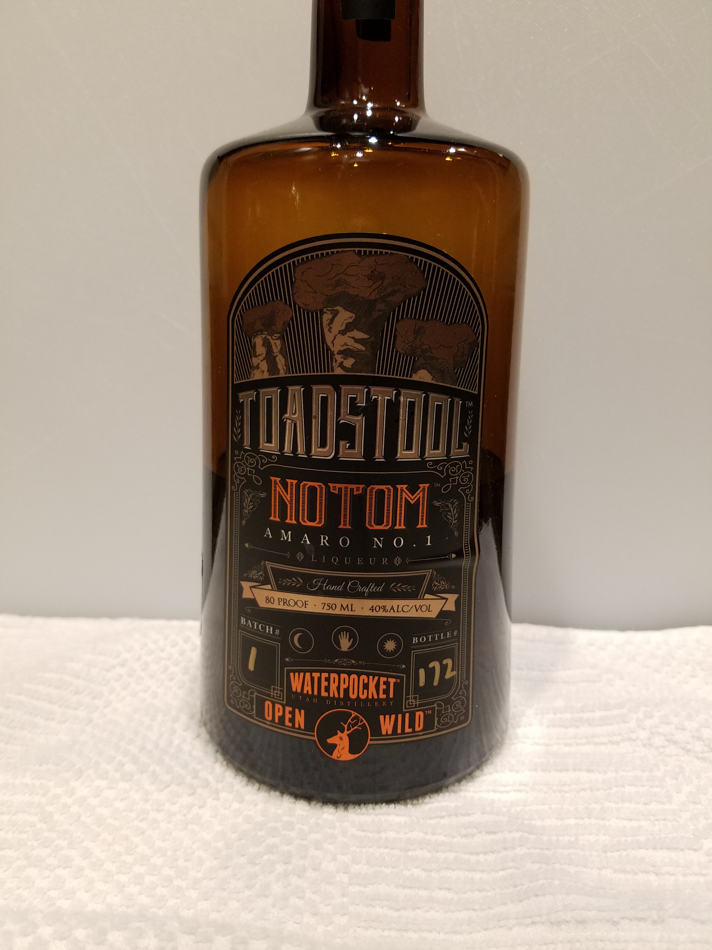 Waterpocket Distillery, Toadstool Notom Amaro no.1
