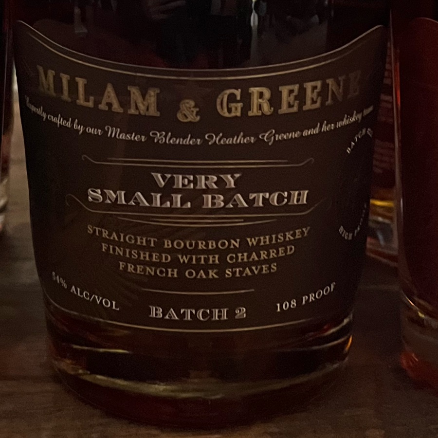 Milam & Greene Very Small Batch Bourbon (Batch 2)