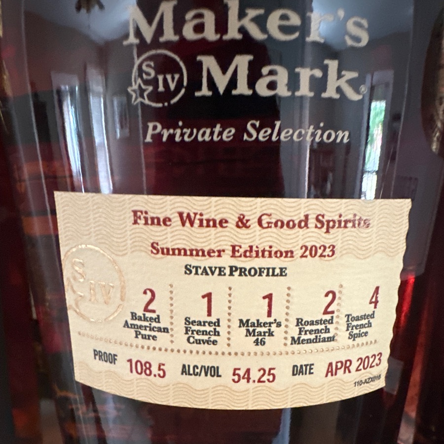 Maker's Mark Private Select - Fine Wine & Good Spirits 2023