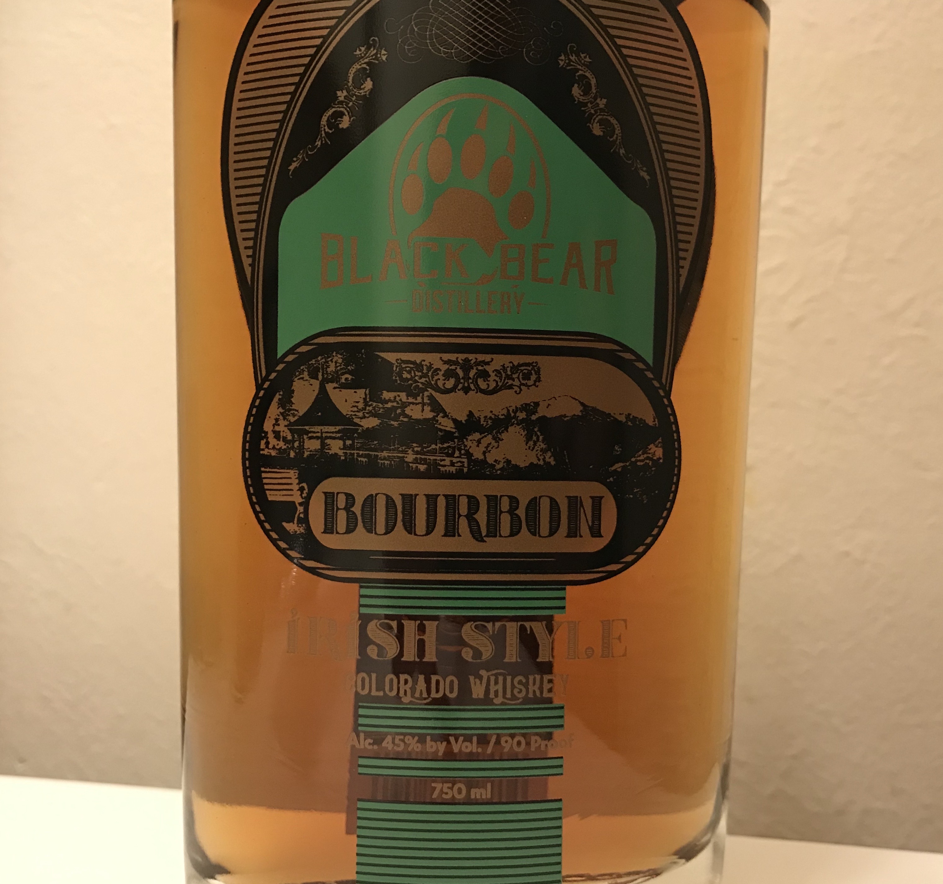 Black Bear Distillery Bourbon Irish Style Colorado Whiskey