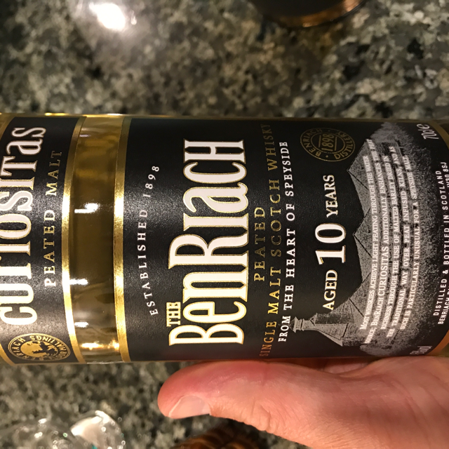 The Ben Riach Curiositas Peated Malt
