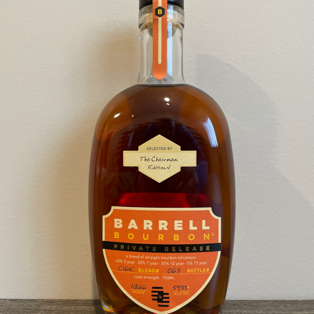 Barrell Bourbon Private Release (The Chairman Edition 4)