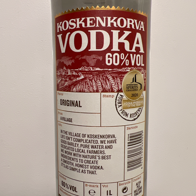 Koskenkorva Vodka 60%