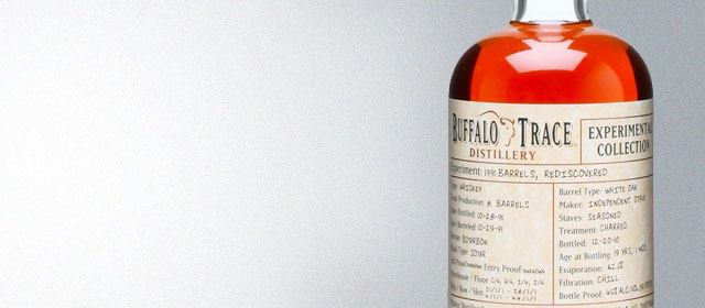 Buffalo Trace Experimental Collection 1991 Barrels, Rediscovered