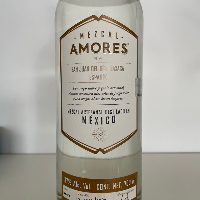 Mezcal Amores Espadín (San Juan Del Rio, Oaxaca)