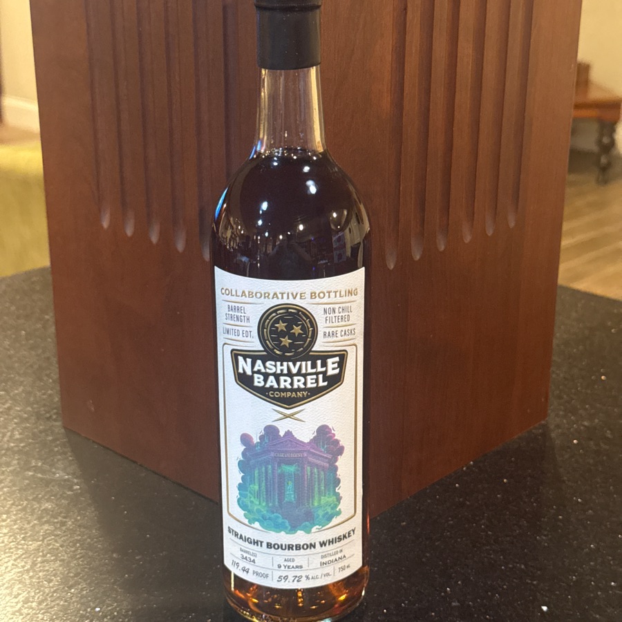 Nashville Barrel Company Straight Bourbon Whiskey Barrel 3434 (Cask in Point)