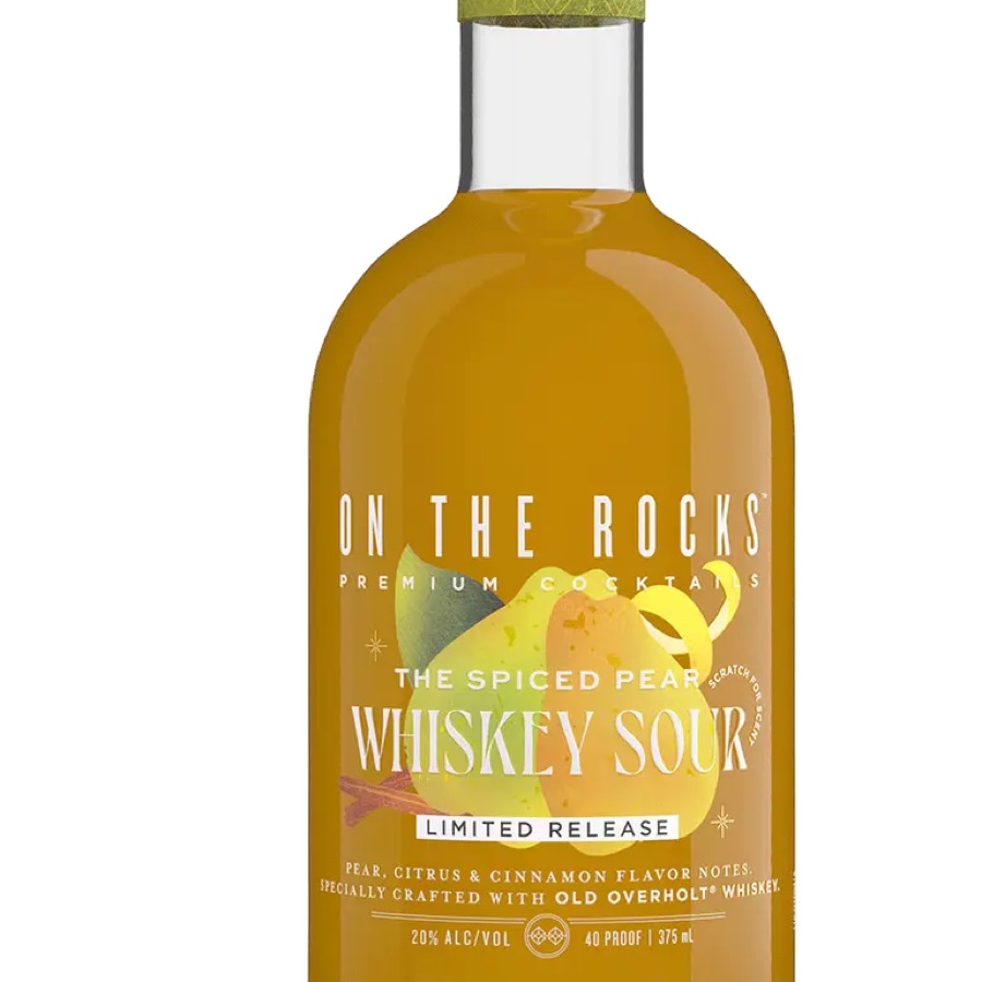 On The Rocks The Spiced Pear Whiskey Sour (Old Overholt)