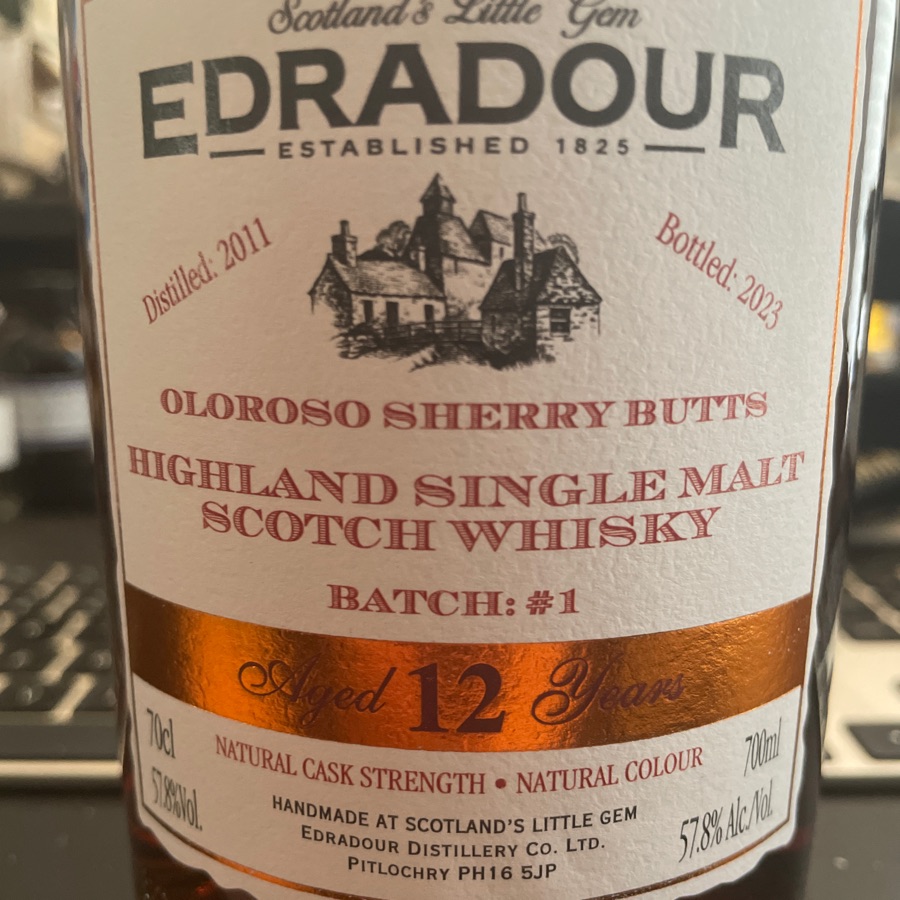 Edradour 12 Sherry Cask Strength Batch 1