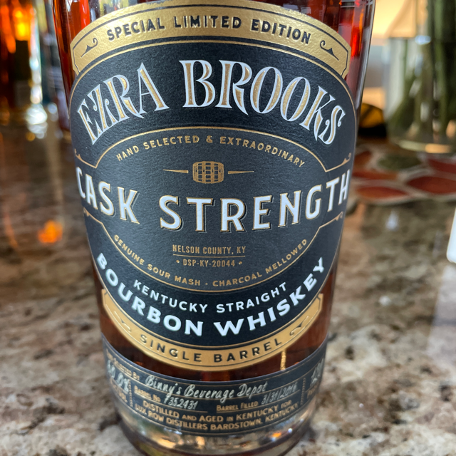 Ezra Brooks Cask Strength Single Barrel Binnys Pick