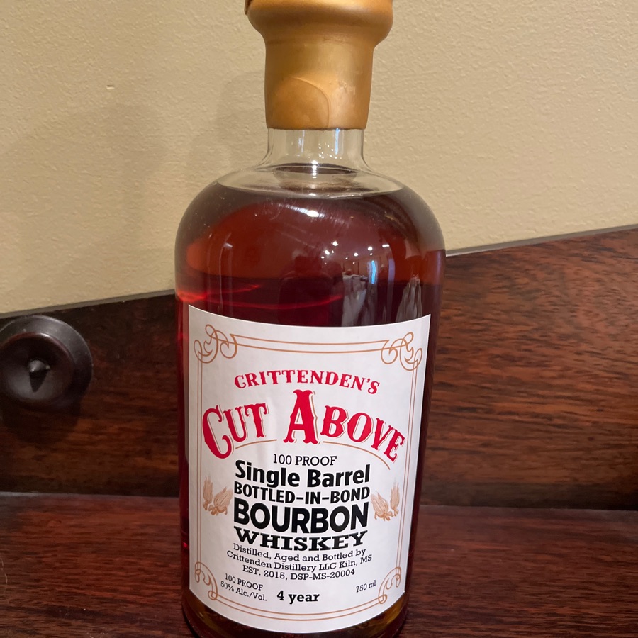 Crittenden's Cut Above Single Barrel Bottled-in-Bond