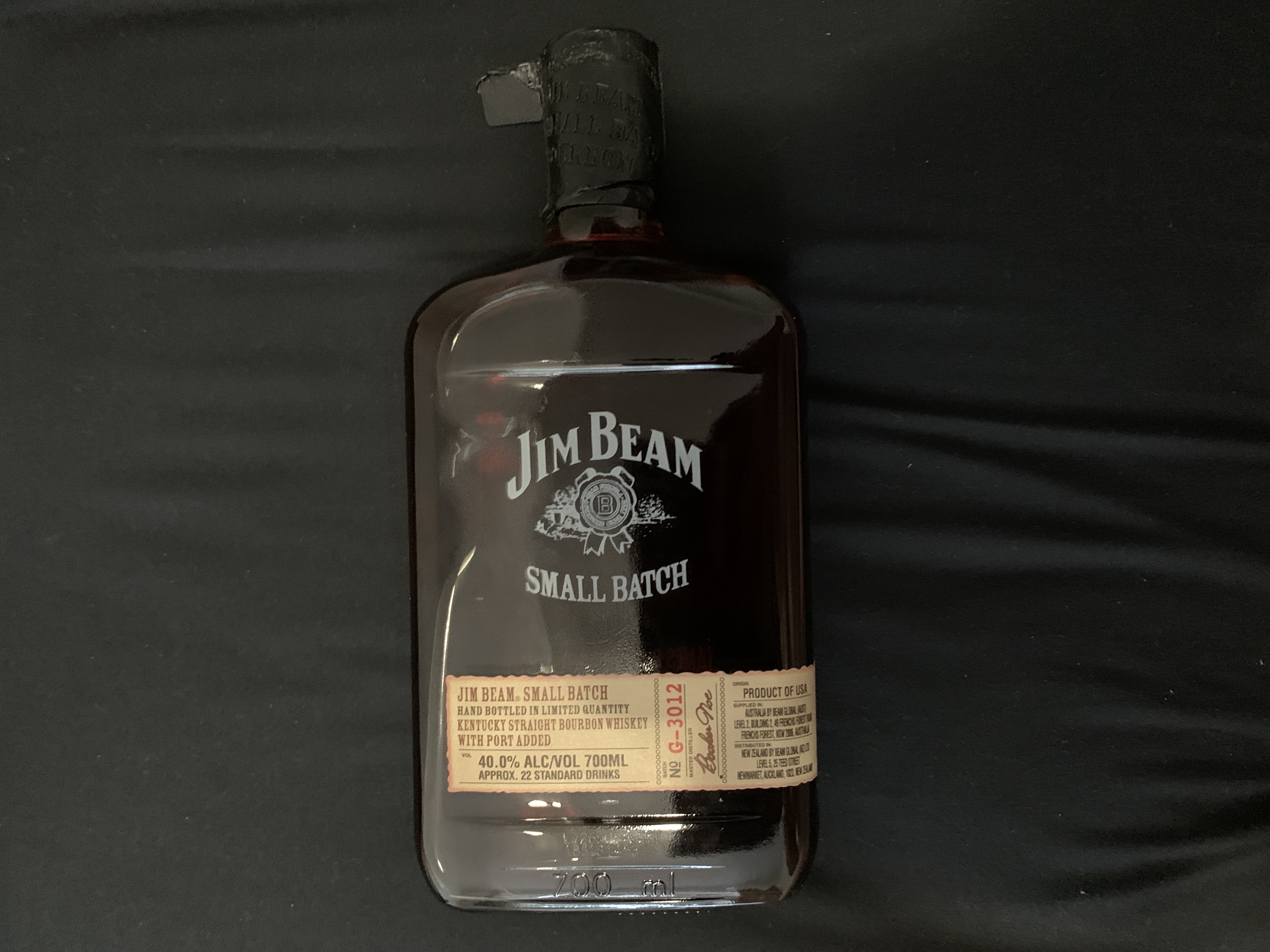 Jim Beam Small Batch with port added 700ml