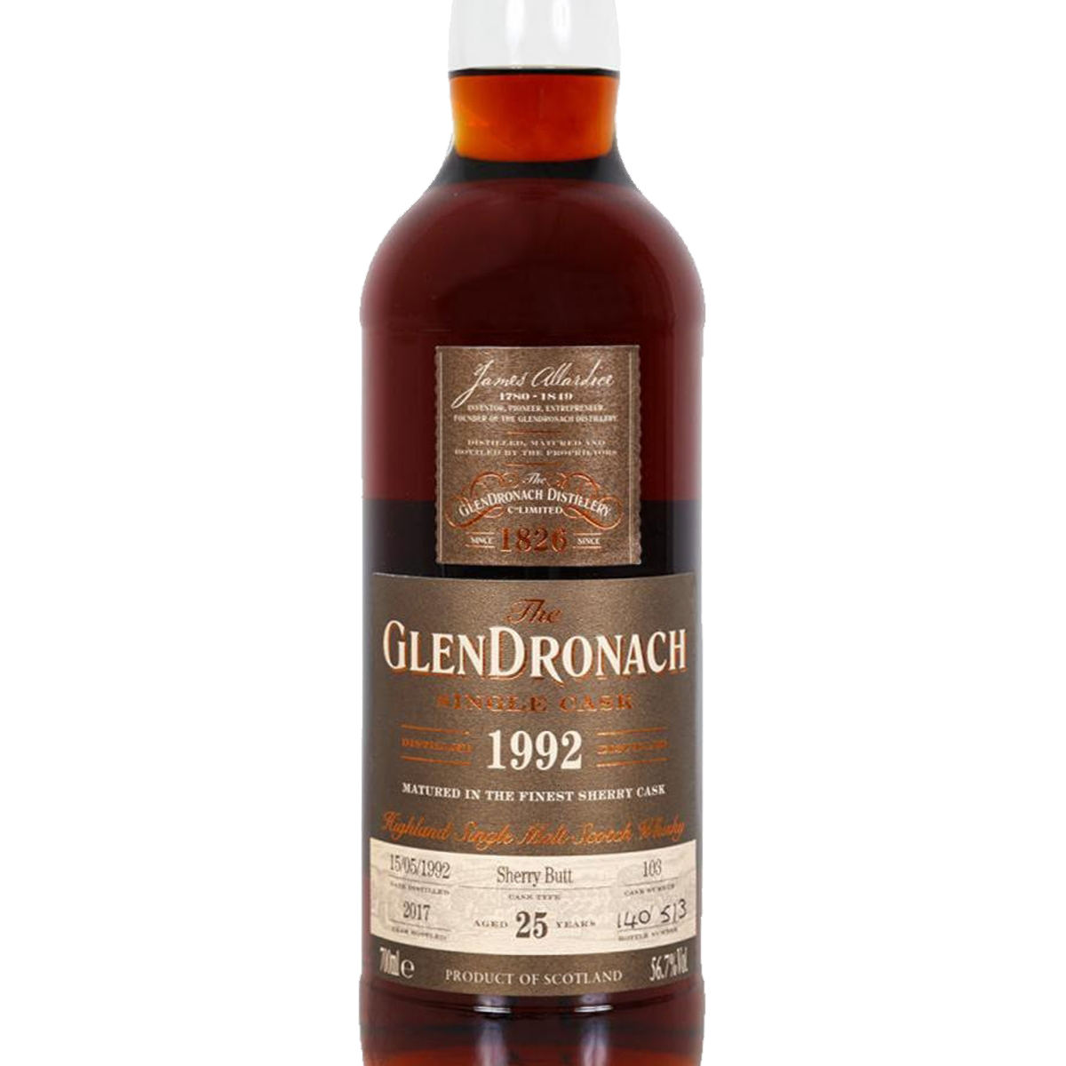 Glendronach 1992 25 Year Single Cask