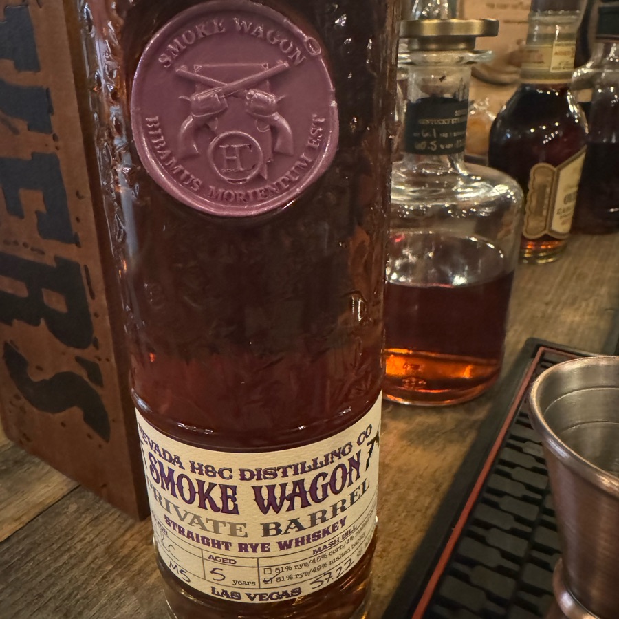 Smoke Wagon Private Barrel Straight Rye Whiskey