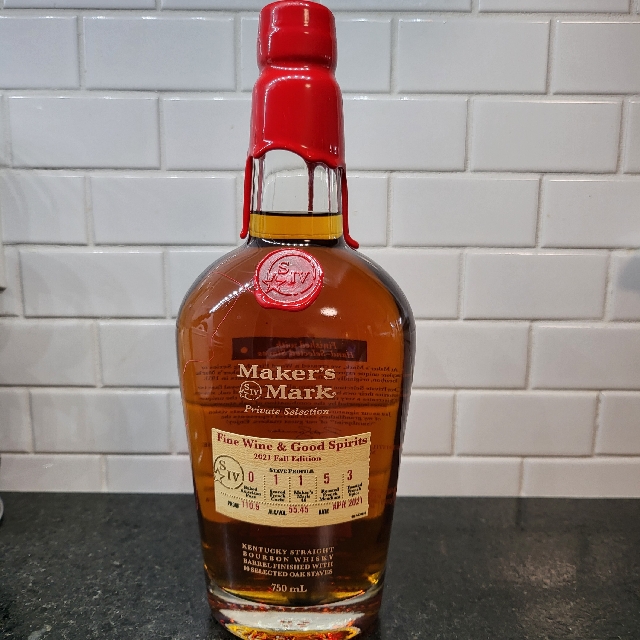 Maker's Mark Private Selection - FWGS 2021 Fall Edition