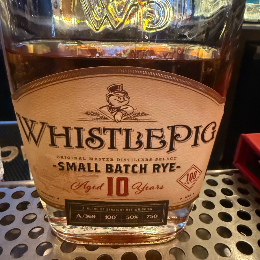 WhistlePig Small Batch Rye 10 Year (Fontainbleu Miami Pick)