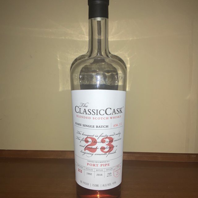 The Classic Cask 23 year old Rare Single Batch
