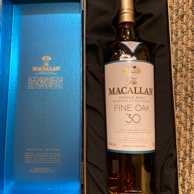 Macallan 30 year Fine Oak (2000's bottling)