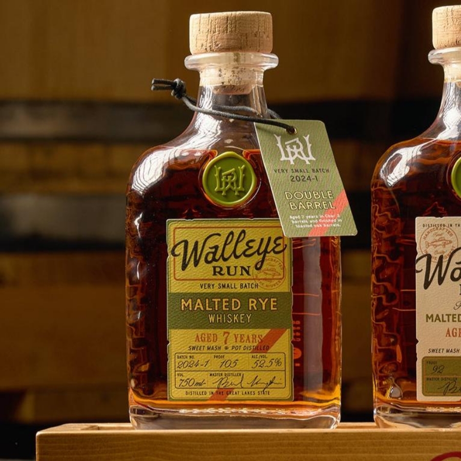 Walleye Run Very Small Batch Malted Rye Whiskey Double Barrel (2024-1)