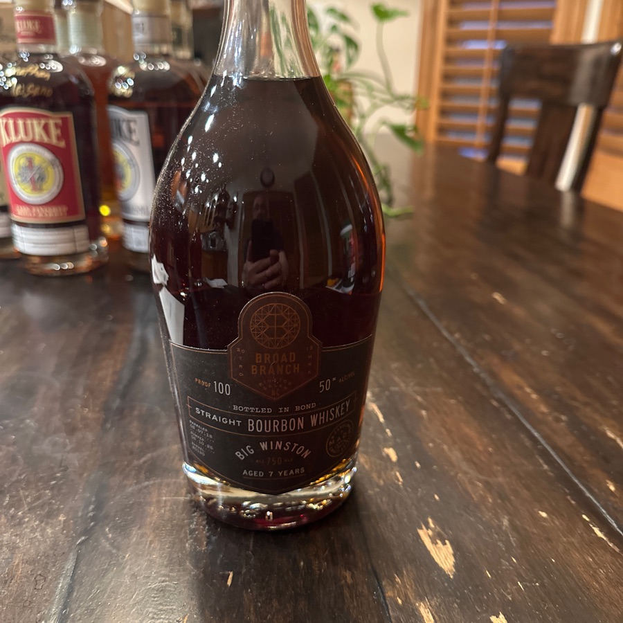 Broad Branch Big Winston Bottled in Bond Straight Bourbon Whiskey (barrel #0190)