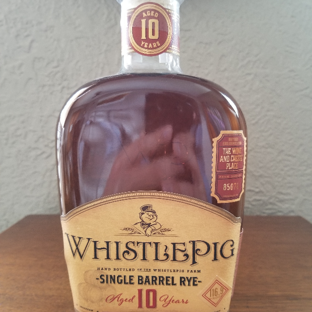 Whistlepig 10 Year Single Barrel Rye (The Wine and Cheese Place)
