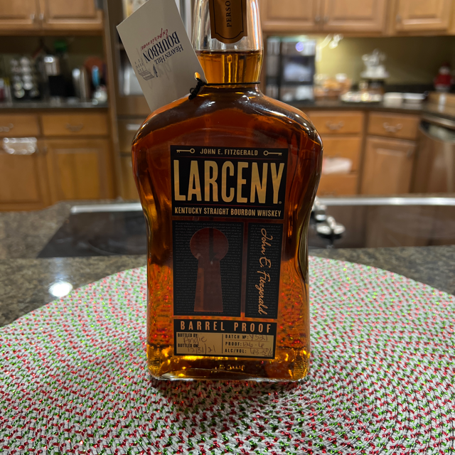 Larceny Barrel Proof Bourbon Batch Y521