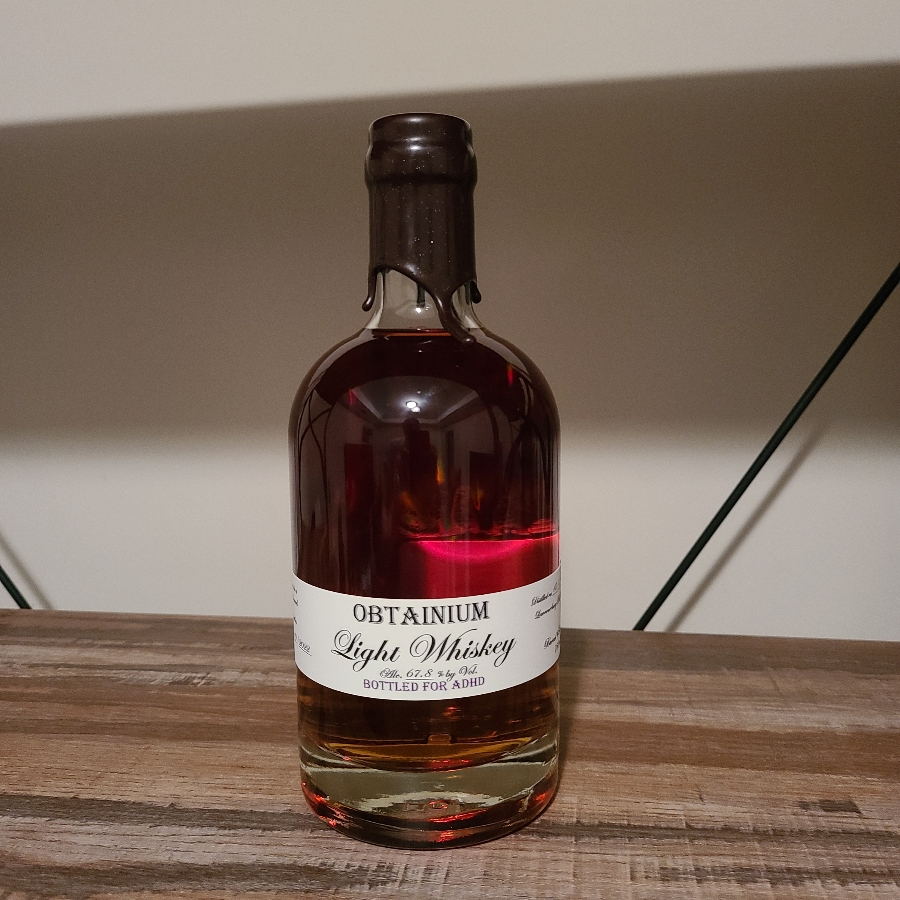 Obtanium Light Whiskey (Bottled for ADHD)