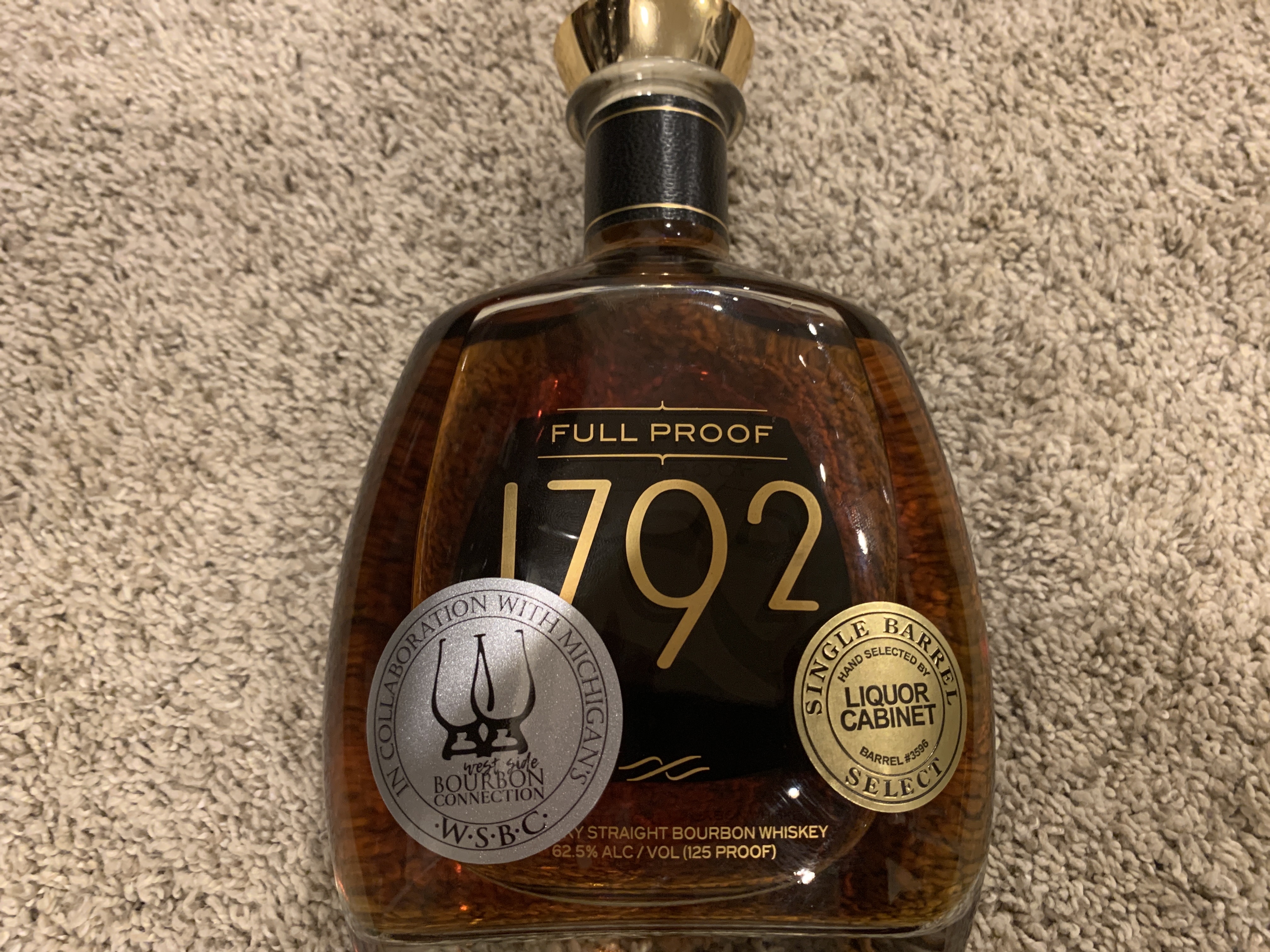 1792 Full Proof Store Pick Liquor Cabinet with Westside Bourbon Connection Barrel #3596