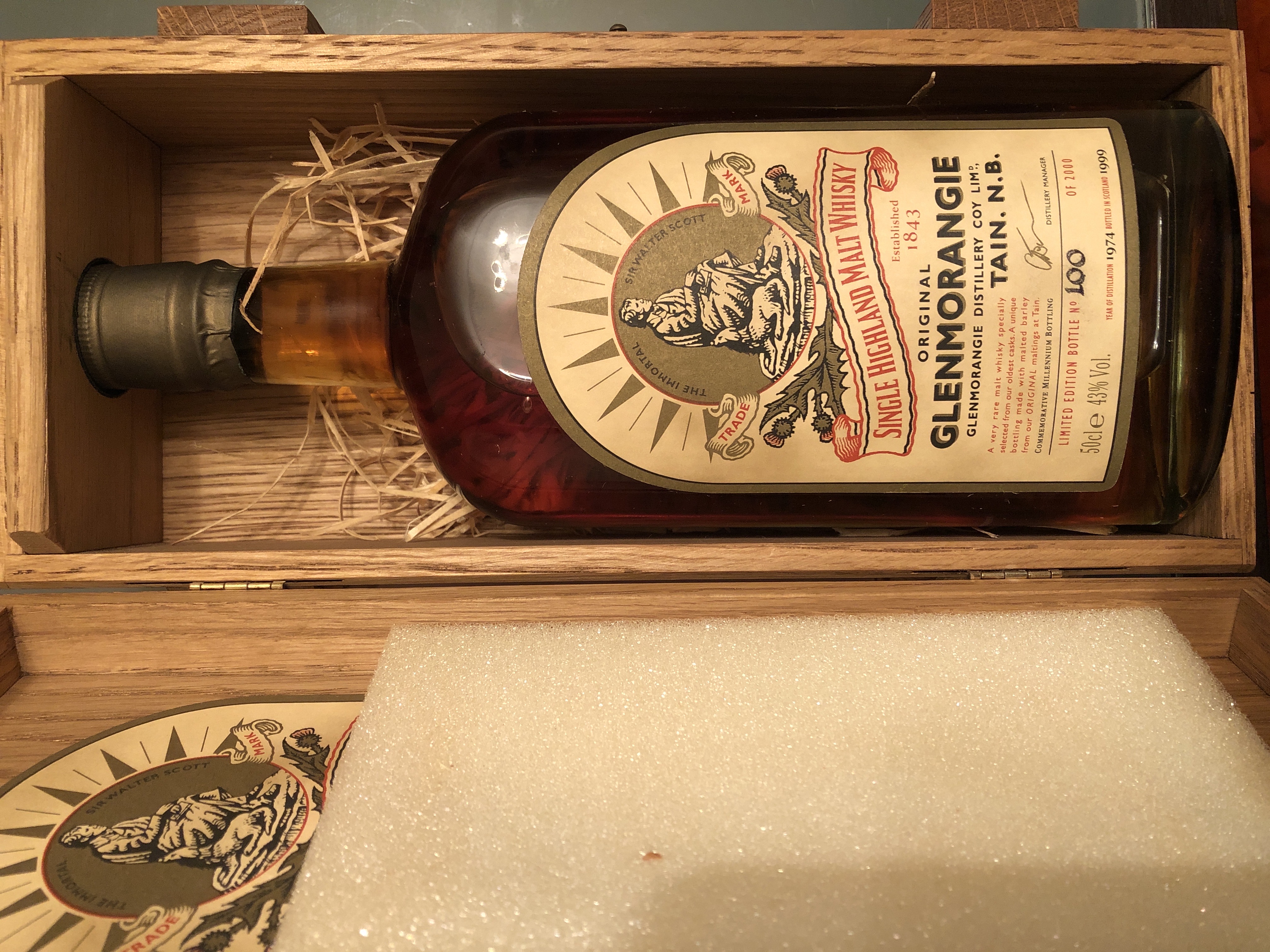 GLENMORANGIE - 1974 (MILLENIUM BOTTLING) 50CL