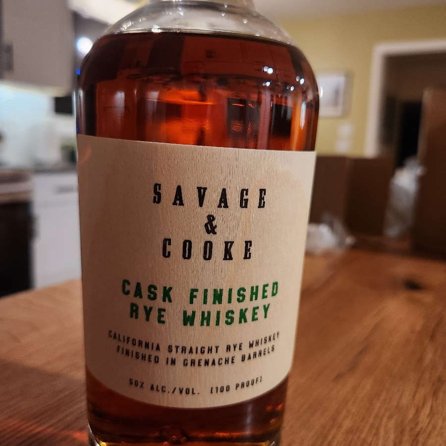 Savage & Cooke Cask Finished Rye Whiskey