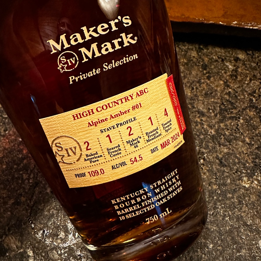 Maker's Mark Private Selection High Country ABC Alpine Amber #01