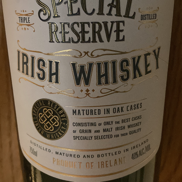 Trader Joe's Special Reserve Irish Whiskey