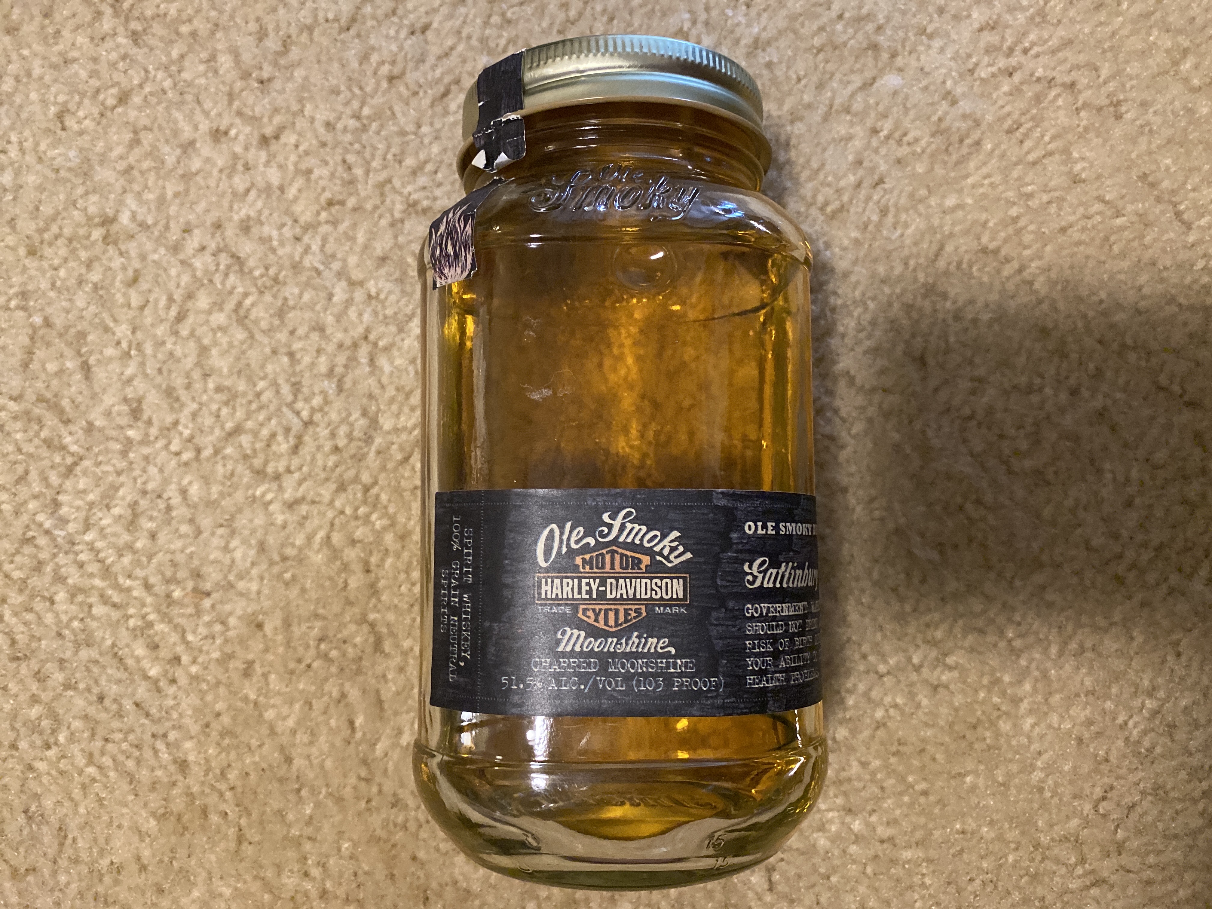 Ole Smoky Harley Davidson Road House Charred Moonshine