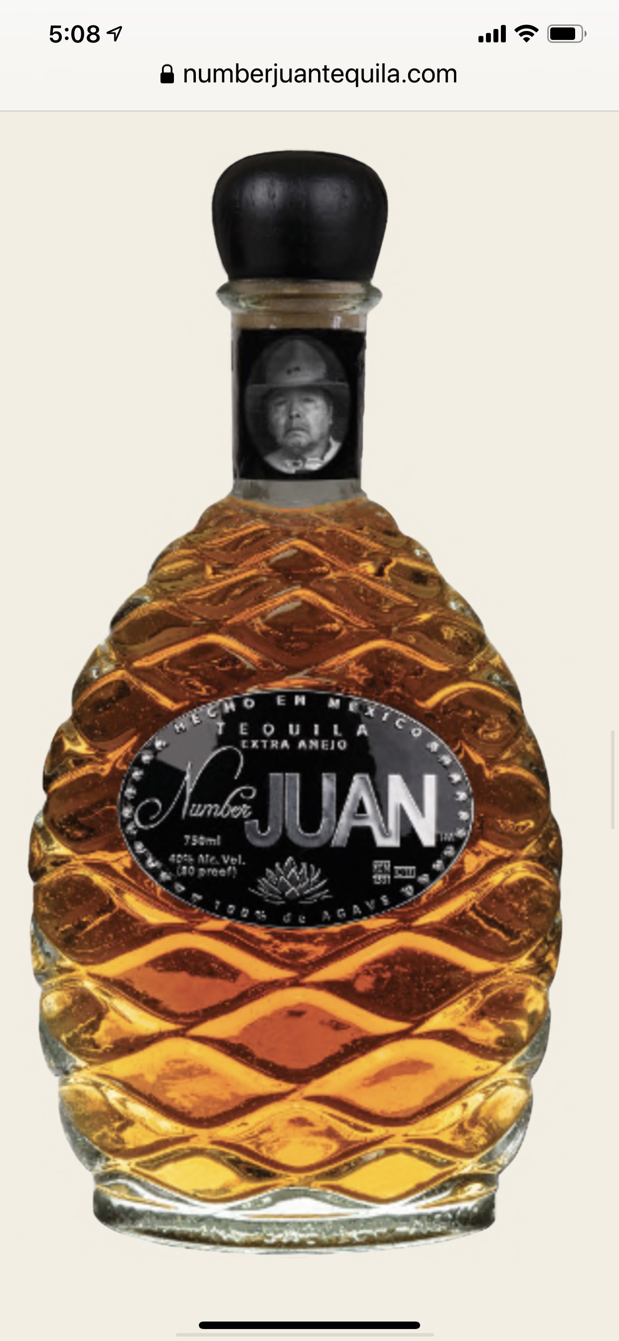 Number Juan Extra Anejo