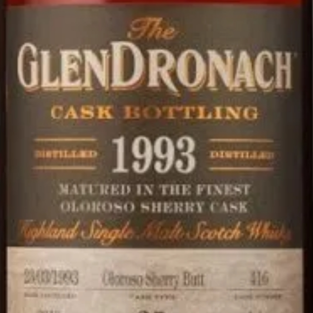 GlenDronach 25yo 1993 #416 Oloroso Butt 